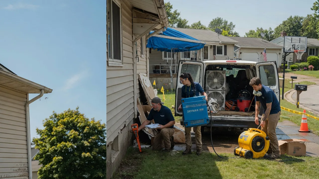 Ceiling Leak Cleanup in Pleasant Prairie, WI near me